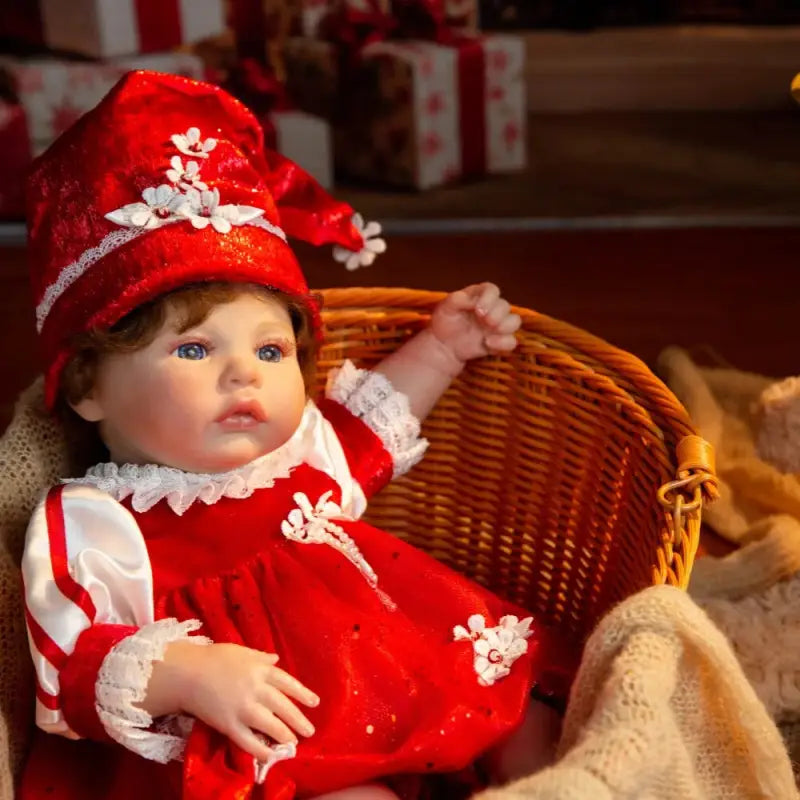 Bambola reborn 39cm con completo di Natale - GRACE