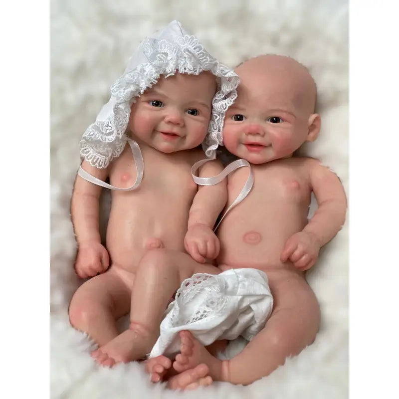 Bambola reborn che sorride 33cm full silicone - ZOE