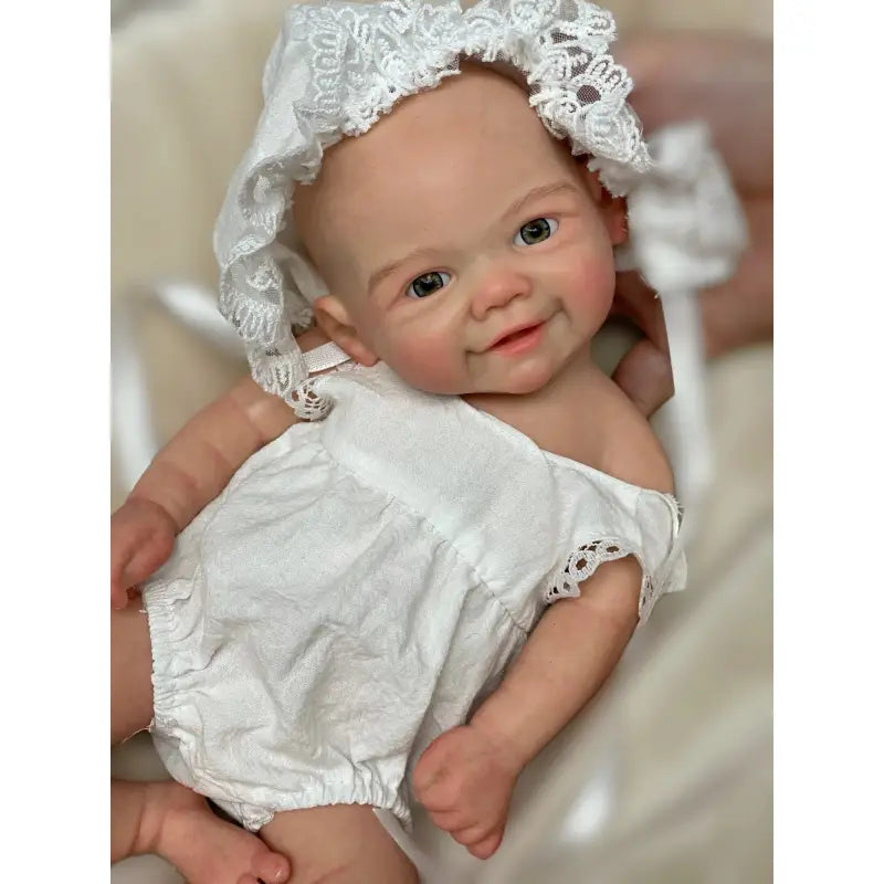 Bambola reborn che sorride 33cm full silicone - ZOE