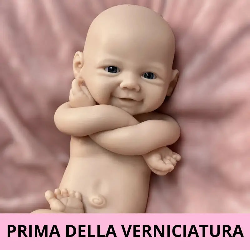 Bambola reborn che sorride 33cm full silicone - ZOE