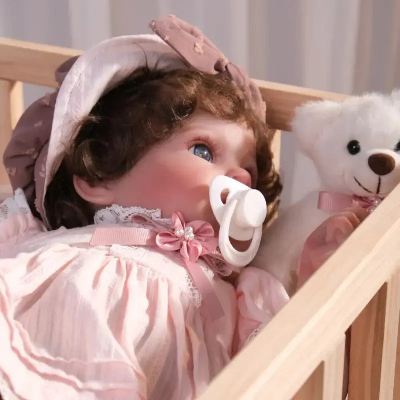 Bambola reborn femmina occhi aperti 46.5cm - HENYS