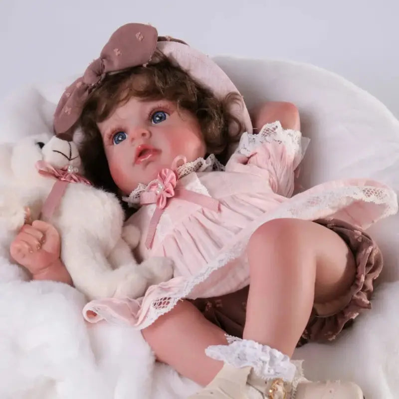 Bambola reborn femmina occhi aperti 46.5cm - HENYS