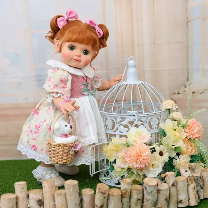 Bambola reborn full vinile completo floreal 42cm - ROSIE