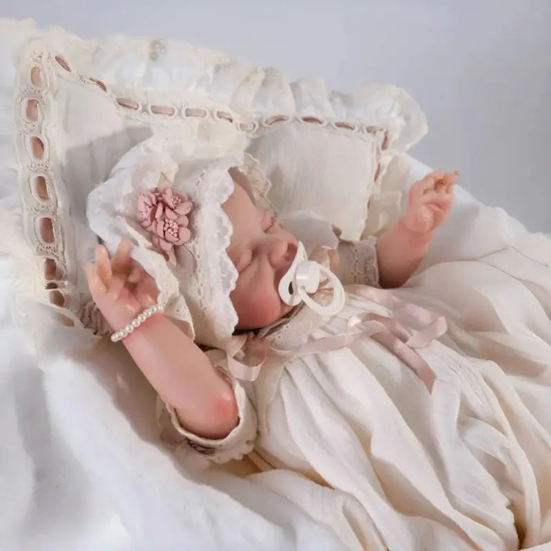 Bambola reborn occhi chiusi 50cm - AMELIA