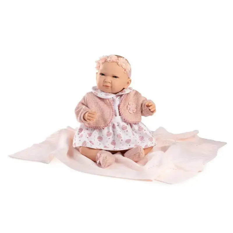 Poupée Reborn Bébé Fille – Yeux Bleus – Réaliste 45 Cm – Neuf
