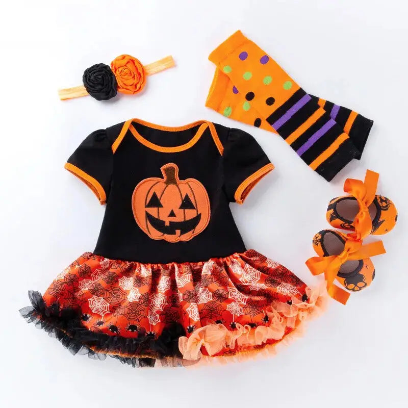Costume Halloween reborn - Zucca magica / vestiti per bambole reborn / vestito con scarpe, calzine e scarpe