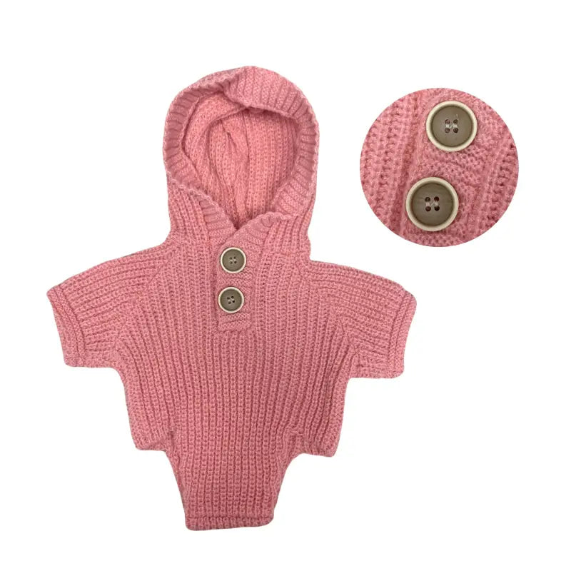 maglioncino rosa per bambole reborn 40-45cm