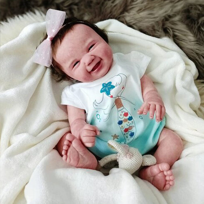 Neonato reborn originale sorridente Lexi by Sandy Faber