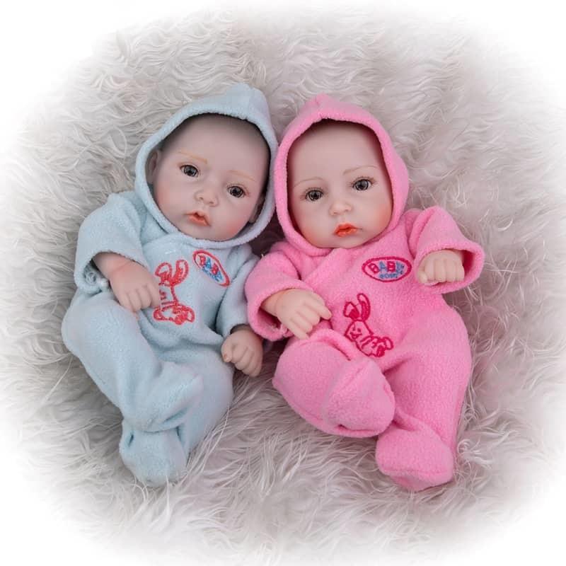 Bambole reborn gemelli - Ezio et Oriana - Silicone - Toddler