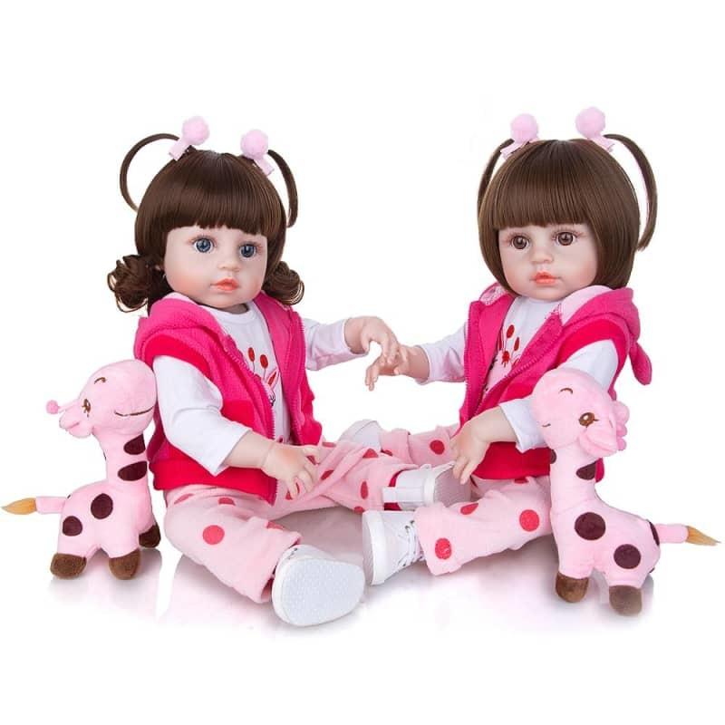Bambole reborn gemelli - Fabia e Fabiola - Silicone -