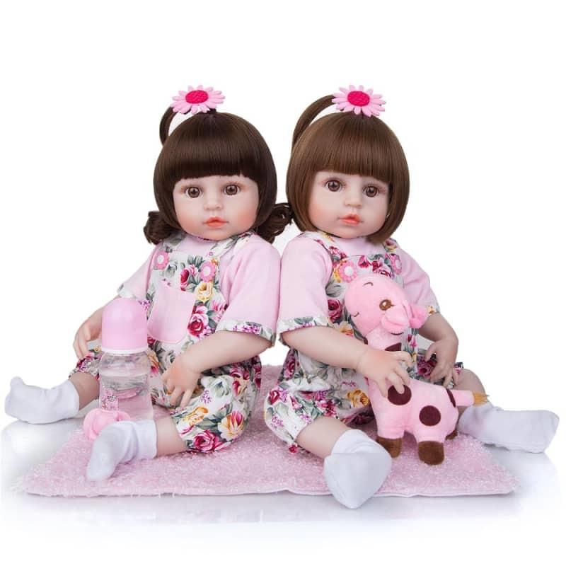 Bambole reborn originali - India et Avia - Silicone -