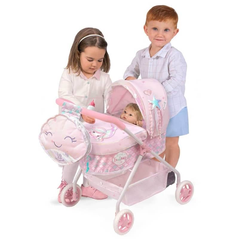 Carrozzina bambola reborn femmina / passeggino per bambole reborn femmine / Passeggino giocattolo per bambini 3 anni / Carrozzina giocattolo
