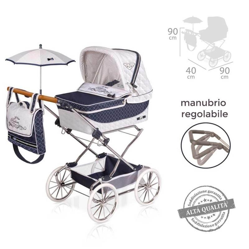 Carrozzina inglesina giocattolo / Carrozzina per bambole inglese / Carrozzina giocattolo per bambole reborn / Passeggino bimba gioco
