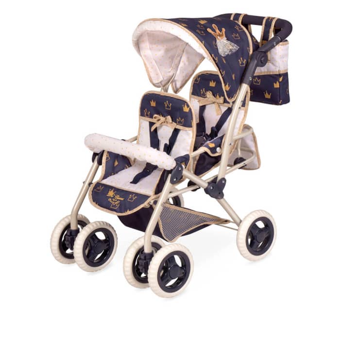 Passeggino Gemellare Giocattolo Per Bambole Reborn