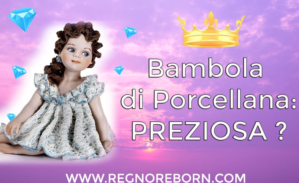 Bambola di porcellana di porcellana e artigianale. Chiamato anche bambola antica o bambola di ceramica