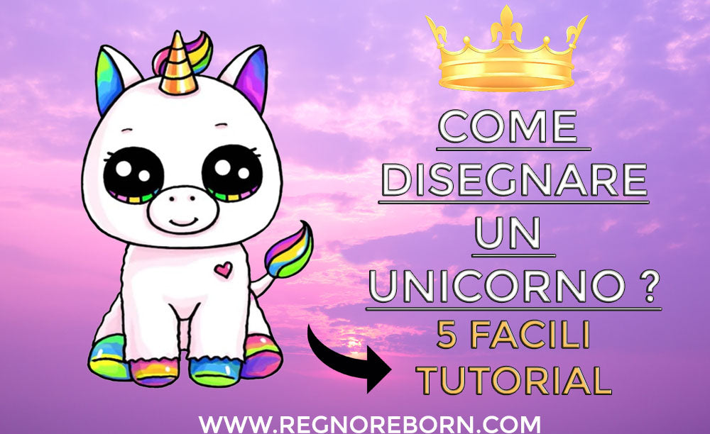 Disegni unicorni kawaii per bambini: 5 facili tutorial passo dopo passo