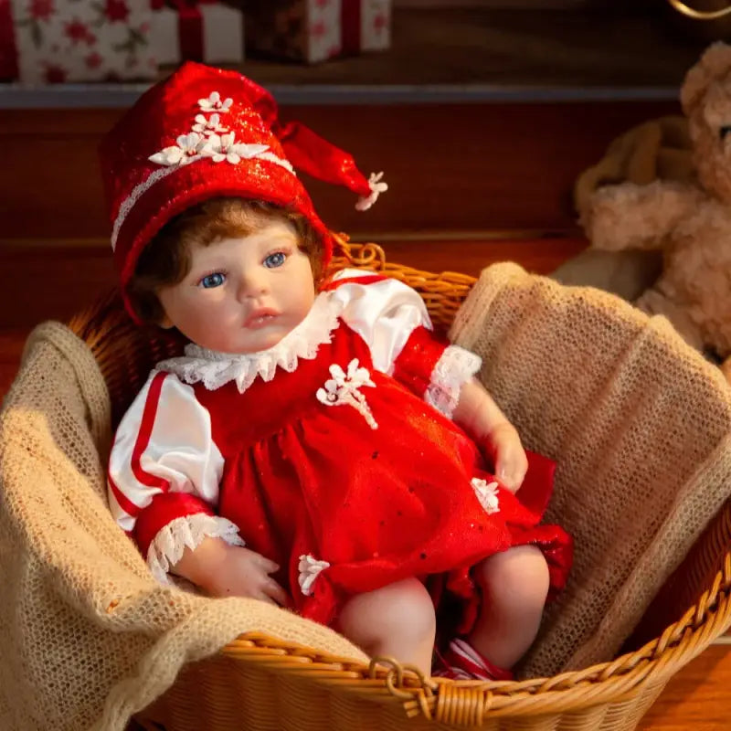 Bambola reborn 39cm con completo di Natale - GRACE