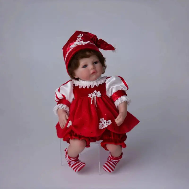 Bambola reborn 39cm con completo di Natale - GRACE