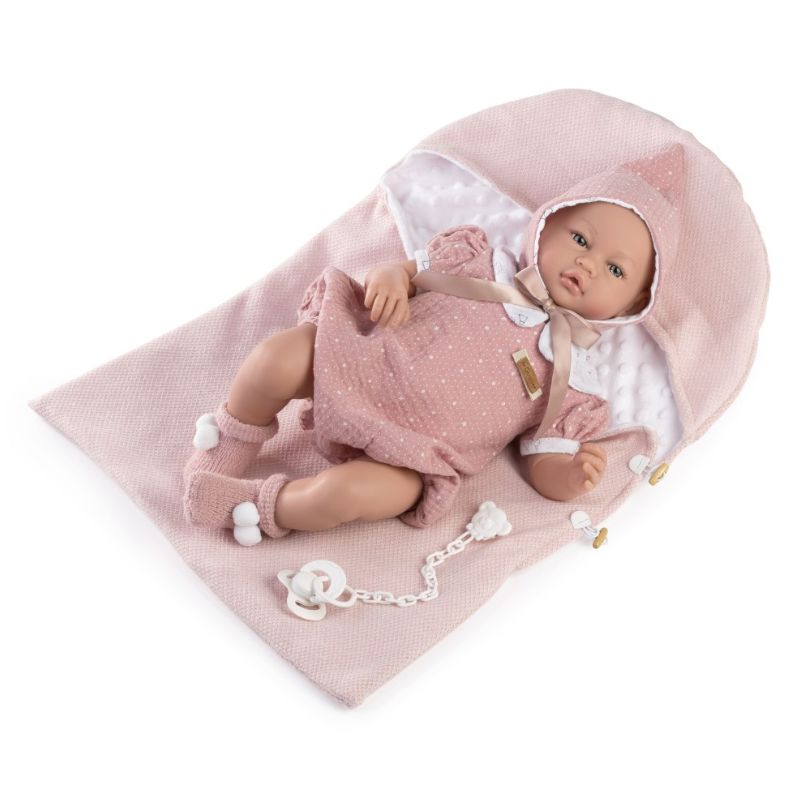 Bambola Reborn femmina Cloe 46 cm – Corpo in stoffa