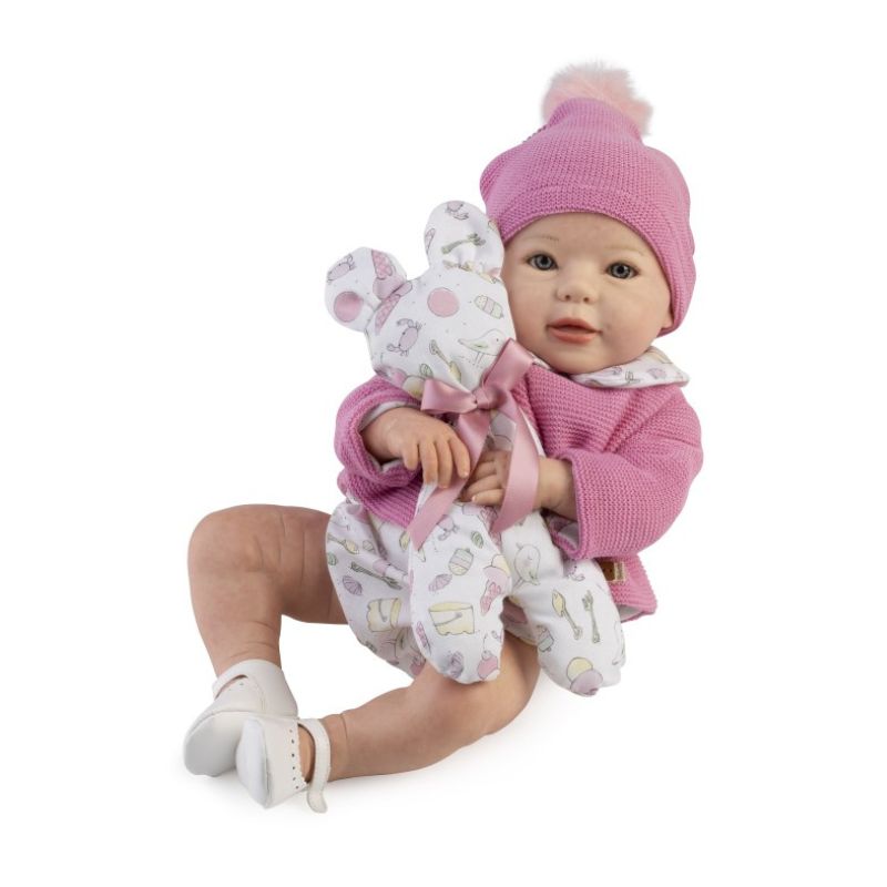 Bambola Reborn femmina Leire 46 cm – Corpo in stoffa