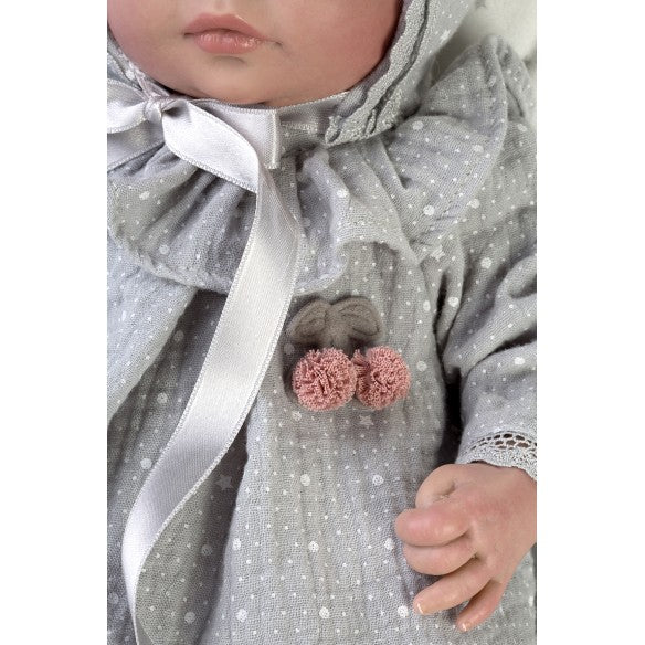 Bambola Reborn femmina Manuela 38 cm – Corpo in stoffa