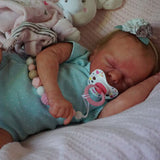 Bambola reborn femmina neonato realborn - Angelina by Leift / bambola reborn occhi chiusi / neonato reborn newborn