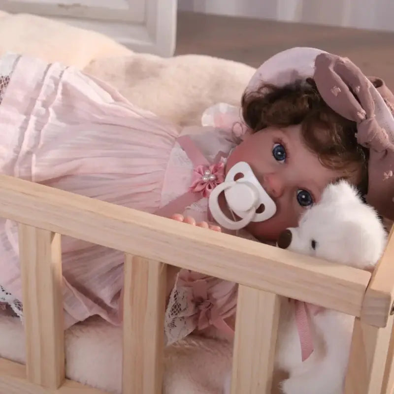 Bambola reborn femmina occhi aperti 46.5cm - HENYS