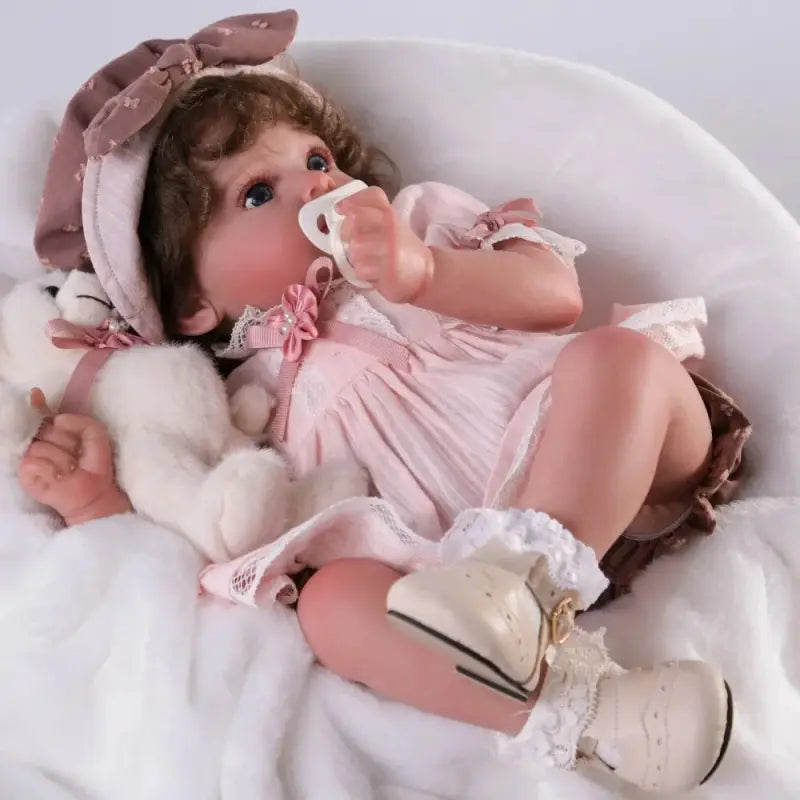 Bambola reborn femmina occhi aperti 46.5cm - HENYS