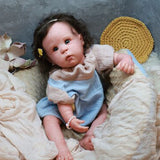 Bambola reborn femmina toddler - Nira by Linda Muray / bambola realistica reborn in vinile morbido / reborn dolls toddler occhi aperti