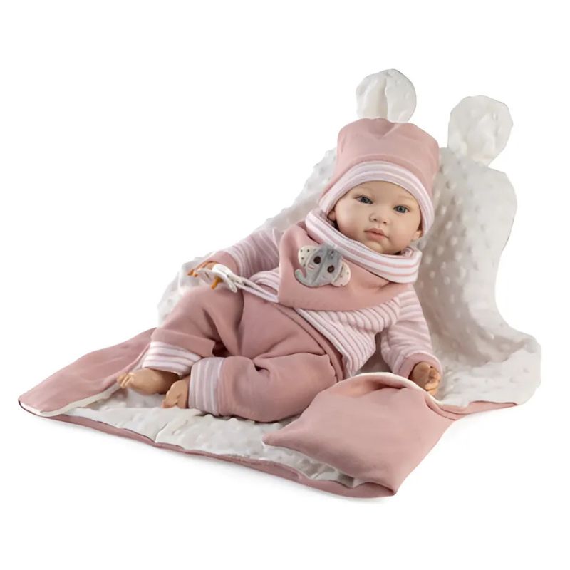 Bambola Reborn femmina Valeria 46 cm – Corpo in stoffa