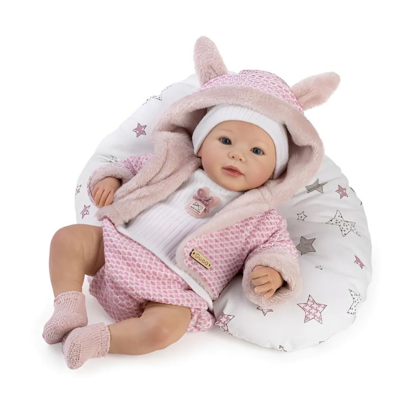 Bambola Reborn femmina Yaiza 46 cm – Corpo in stoffa