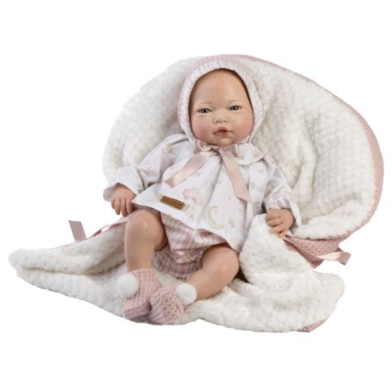 Bambola Reborn femmina Zaida 38 cm – Corpo in stoffa