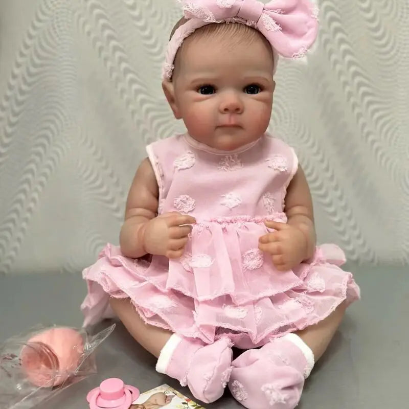 BAMBOLA RINATA CORPO intero 22" bambina realistica bambola bambino vero