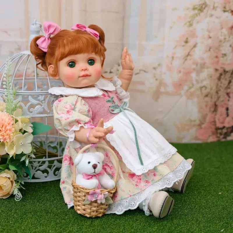 Bambola reborn full vinile completo floreal 42cm - ROSIE