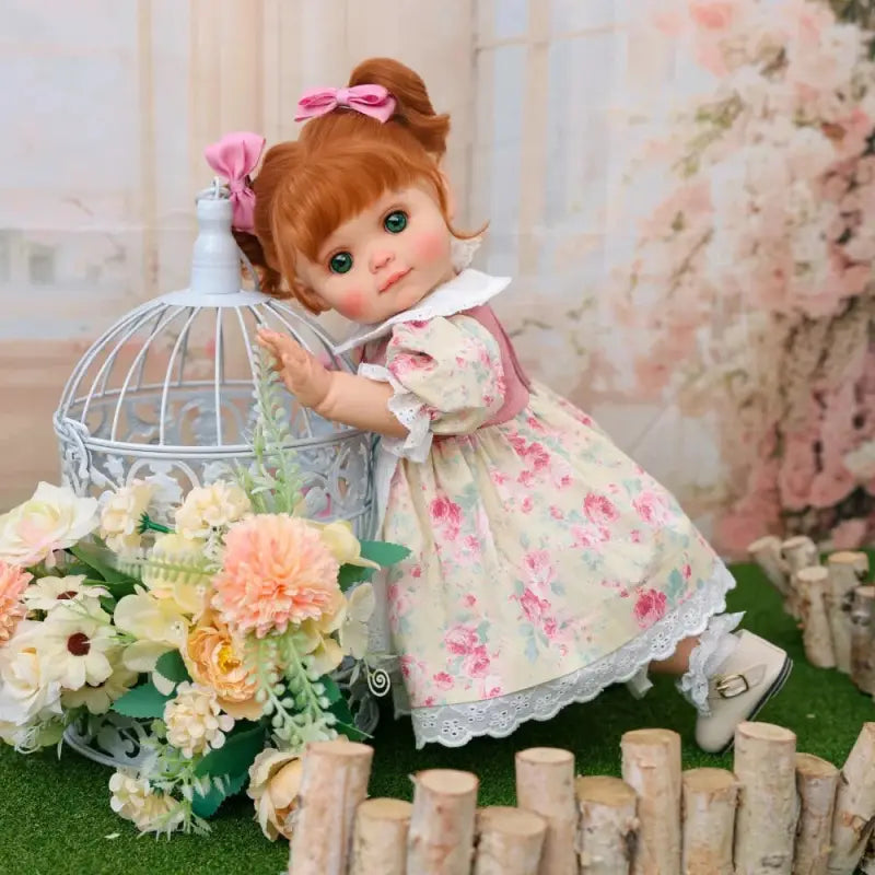 Bambola reborn full vinile completo floreal 42cm - ROSIE