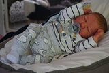 Bambola reborn maschio 2 mesi occhi chiusi - Timeo