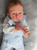 Bambola reborn maschio bellissimi occhi blu aperti - Rafael