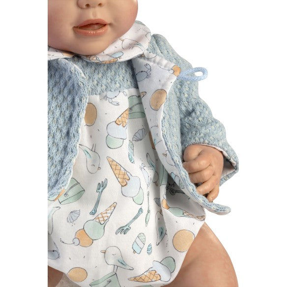 Bambola Reborn maschio Iker 46 cm – Corpo in stoffa