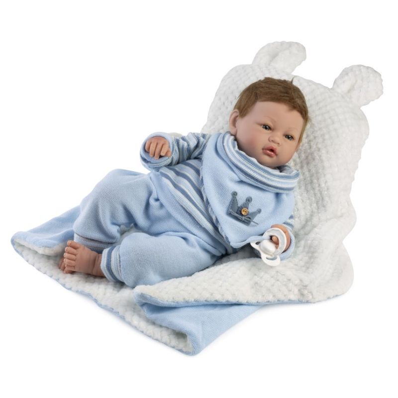 Bambola Reborn maschio Iñaki 46 cm – Corpo in stoffa