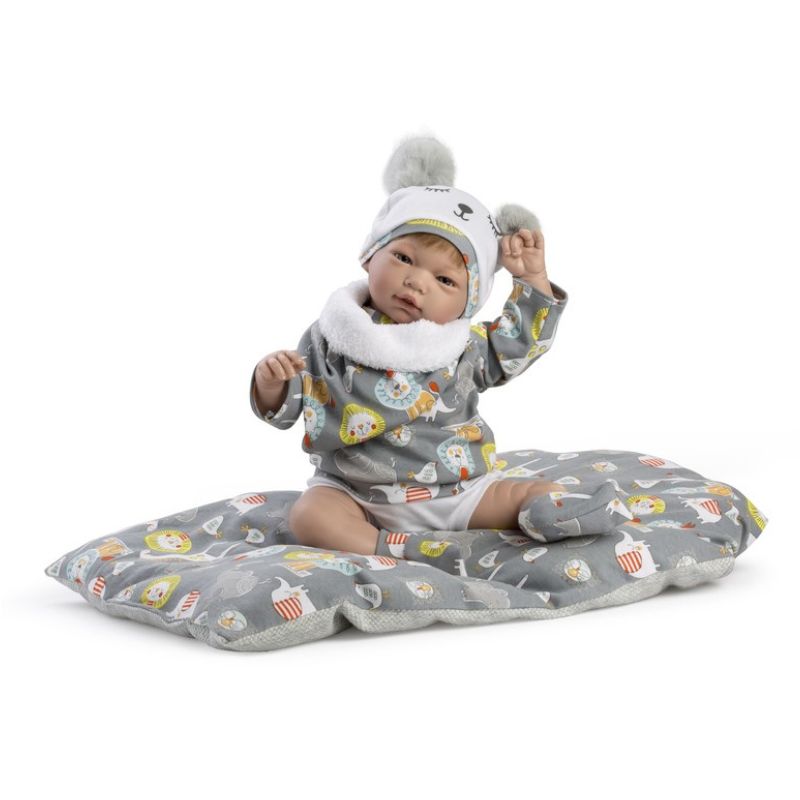 Bambola Reborn maschio Santi 46 cm – Corpo in stoffa