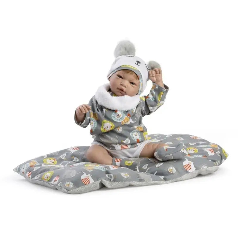 Bambola Reborn maschio Santi 46 cm – Corpo in stoffa