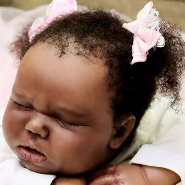 Bambola reborn nera Weronica by Bountiful Baby / neonato reborn nero / black african reborn dolls / bambolotto reborn nero