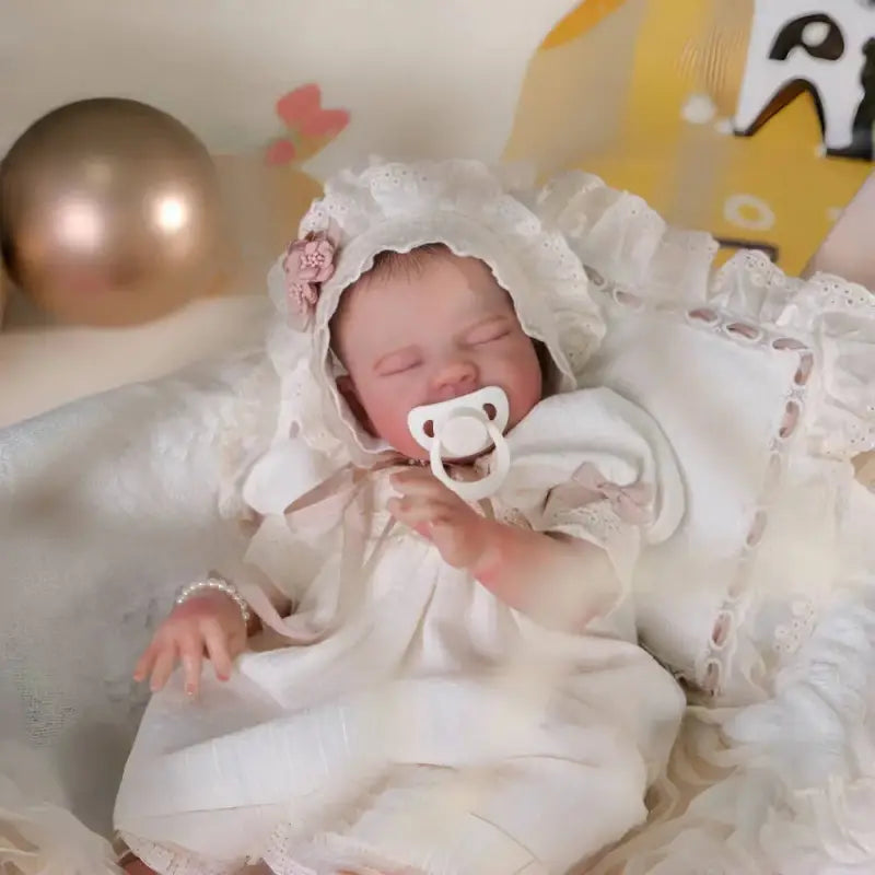 Bambola reborn occhi chiusi 50cm - AMELIA