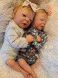 Bambole reborn gemelli occhi chiusi e aperti - Darren