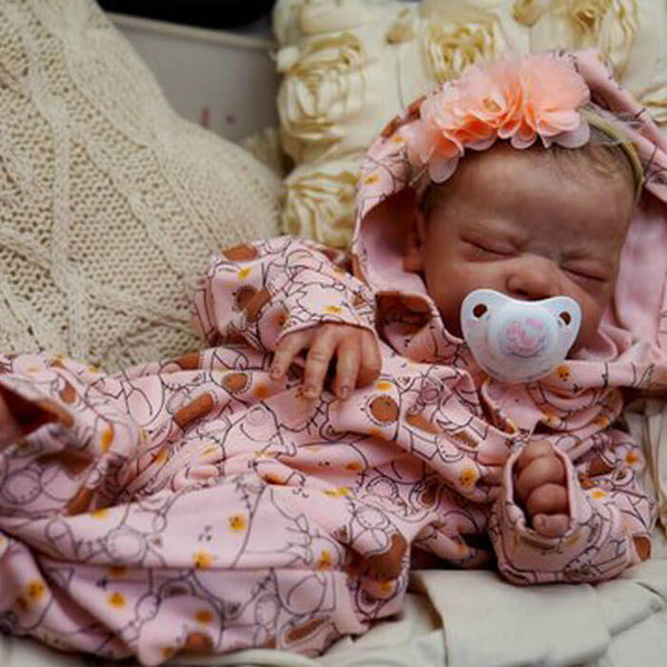 Bella bambola reborn maschio Evin by Elisa Marx / neonato reborn occhi chiusi / bambola reborn maschietto che dorme