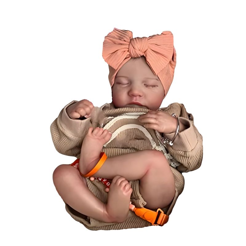 Bella bambola reborn occhi chiusi 49cm - LEVI 2