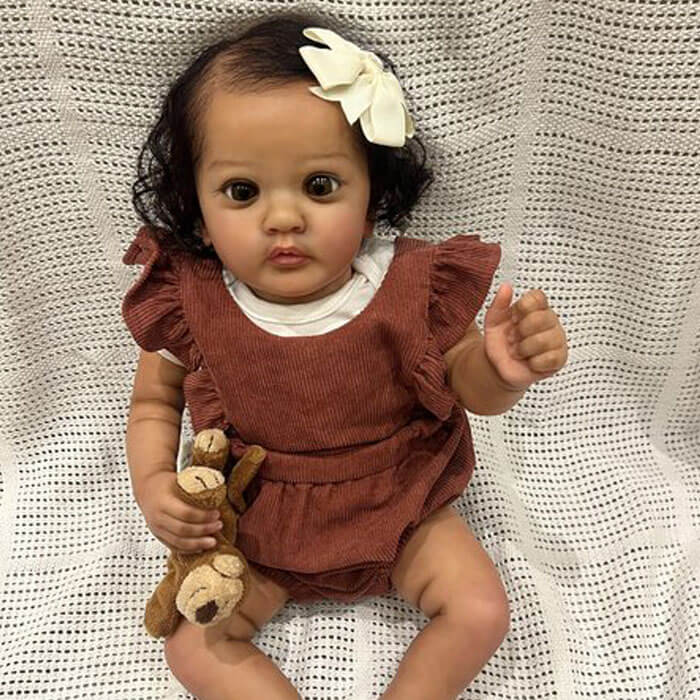 Grande bambola reborn latina Ayana by Gudrun legler / bambola reborn alta 63cm / bambola reborn toddler che sembra una bimba vera di 2 anni