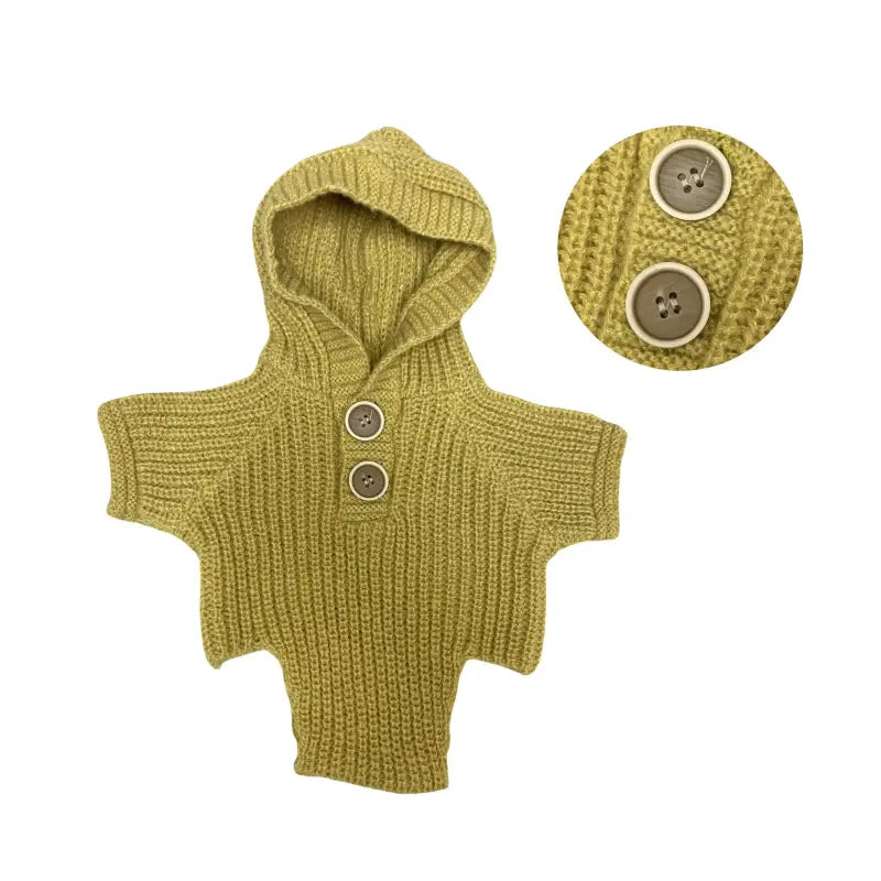 maglioncino-giallo-per bambole reborn 40-45cm