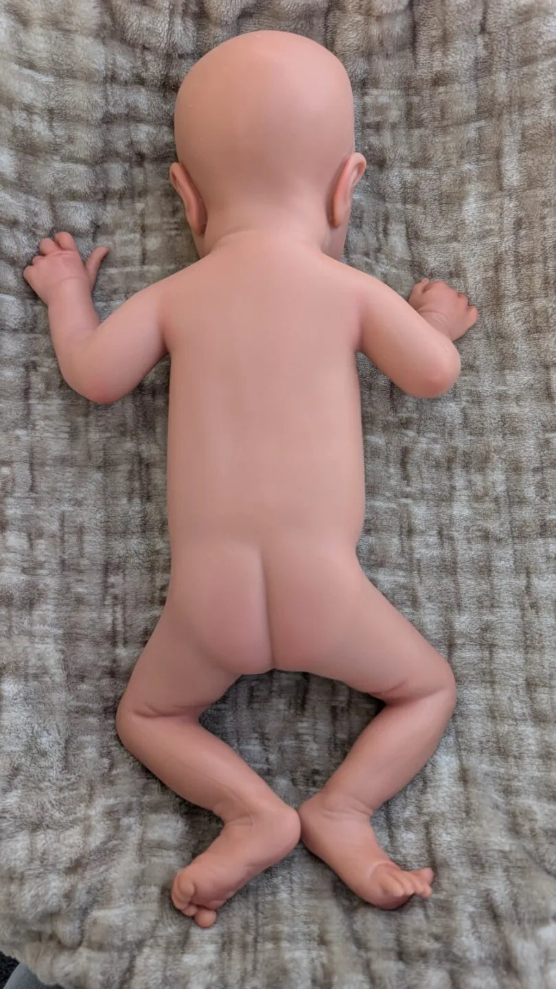 neonato reborn 45cm nudo vista di dorso 45cm che sembra vero