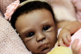 Neonato reborn femmina nera Lennon by Dawn Mcleod